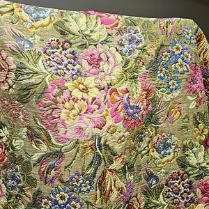 Tapestry fabric, absolutely gorgeous colors and quality,  1 yd x 52 in.
